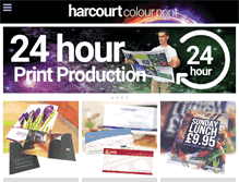 Tablet Screenshot of harcourtcolourprint.co.uk